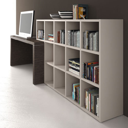 Free-standing bookcase - TITANO - ALEA - modular / contemporary / commercial