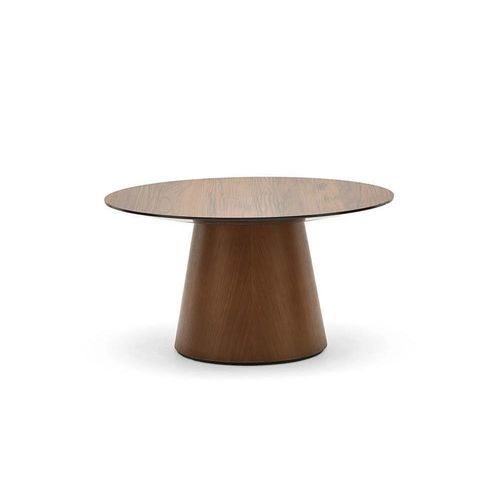 Contemporary coffee table - SUWC36RD - allermuir - oak / oak base / wood veneer base