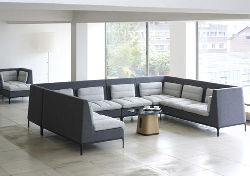 Modular sofa - HAVEN - allermuir - contemporary / fabric / privacy
