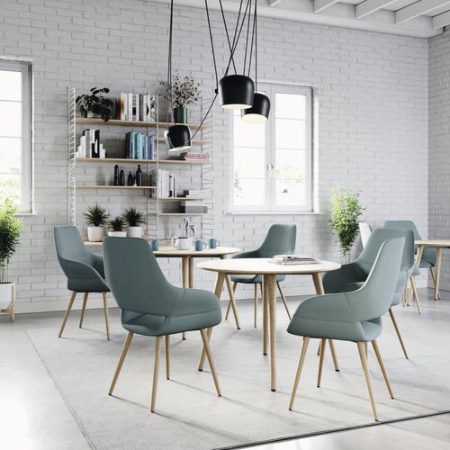 Contemporary conference chair - 222 OCCO  - Wilkhahn - indoor / fabric / metal base