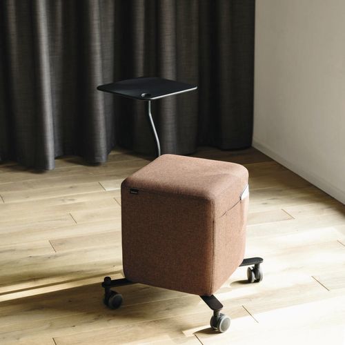 Contemporary office stool - Confair Next 441 - Wilkhahn - fabric / metal base / on casters
