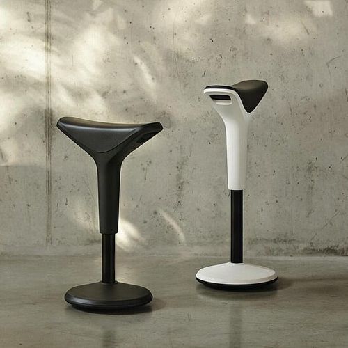 Contemporary stool - RIDER - Wilkhahn - polyurethane / plastic base / steel base