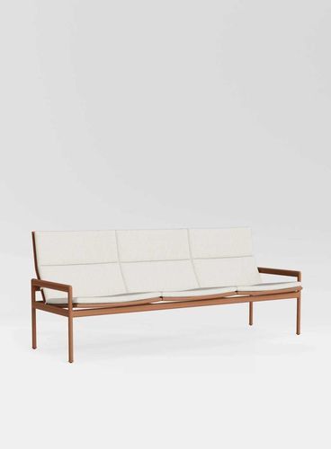 Contemporary sofa - SONORA - BROWN JORDAN - outdoor / fabric / with armrests