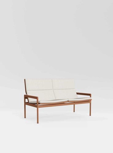 Compact sofa - SONORA LOVESEAT - BROWN JORDAN - contemporary / for outdoor use / aluminum