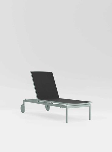 Contemporary chaise longue - SONORA SLING - BROWN JORDAN - fabric / metal / outdoor