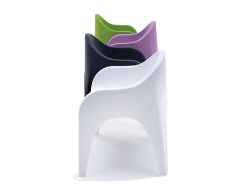 Contemporary chair - JUGA - LOEWENSTEIN - indoor / outdoor / plastic