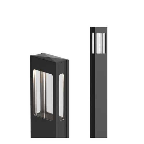 Urban bollard light - RENO ELEMENTS - Hess GmbH Licht + Form - minimalist design / polycarbonate / aluminum