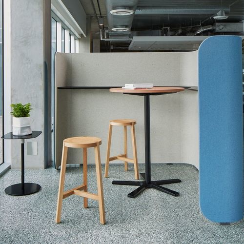 Contemporary bar stool - Toro  - schiavello - oak / solid wood / lacquered wood