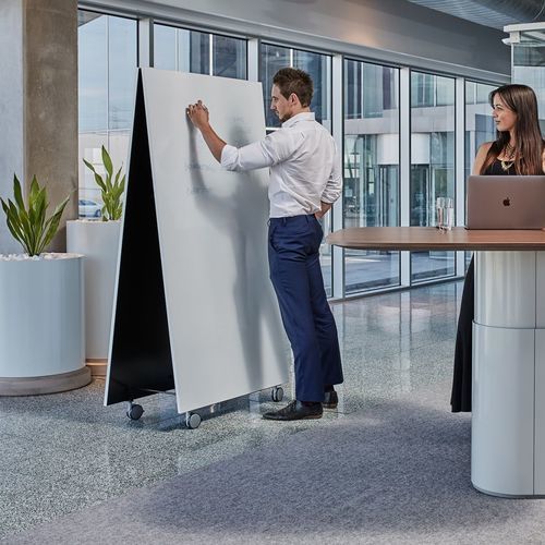 Magnetic board - Henge  - schiavello - white / erasable / writing