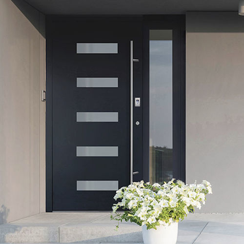 Entry door - ARUTECH PARIMAD AKNAD OÜ - aluminum / swing / contemporary