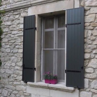 Swing shutter - NOVAFERMT® : PET  - AV Composites - aluminum / window / insulated