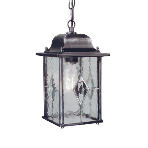 Pendant lamp - WEXFORD - Elstead Lighting Ltd - steel / glass / traditional