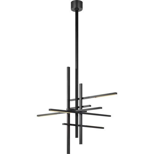 Contemporary chandelier - CITYSCAPE - TECH LIGHTING - metal / brass / crystal