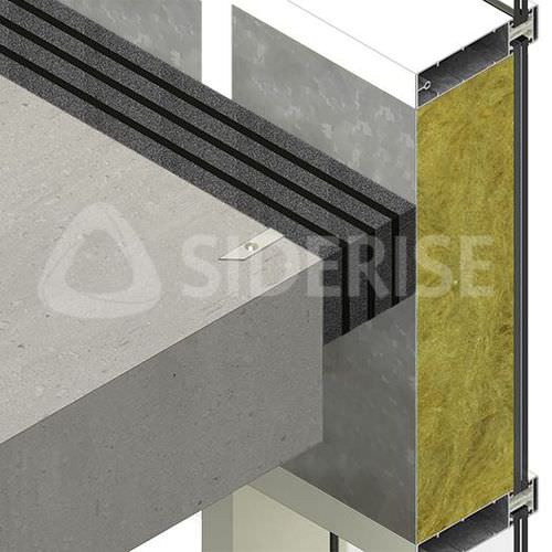 Thermal-acoustic insulation - LGS - Siderise Group - synthetic / panel / for facades