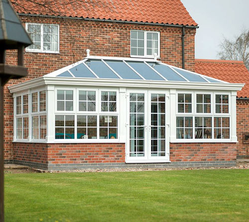 Glass conservatory - K2 : CAPELLA - Aperture Trading Ltd. - aluminum / masonry