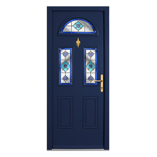 Entry door - CRAFTSMAN : CHARNWOOD - Aperture Trading Ltd. - mahogany / aluminum / swing
