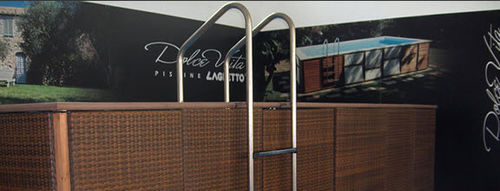 Wall swimming pool - DOLCEVITA  - LAGHETTO - indoor / in-ground / steel
