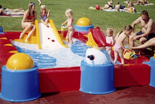 Outdoor swimming pool - CHOW 2003 : C9933 - AQUA DROLICS - in-ground / polyester / child's