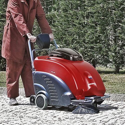 Walk-behind sweeping machine - DUSTY 650 - BIEMMEDUE SpA - suction / outdoor / waste