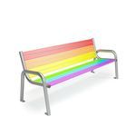 contemporary public bench
