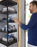 swivel bathroom cabinet