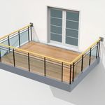balcony with panels