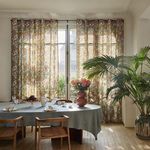 floral pattern curtain