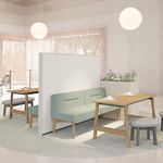 floor-mounted office divider