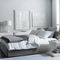 Double bed - FOX - MERIDIANI - single / contemporary / upholstered