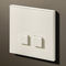 Light switch - SELECT - Lithoss - push-button / recessed / double