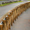 Wooden guard rail - G4M & G2M - Rondino - galvanised steel / road