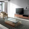 Contemporary coffee table - 2004 - Angel Cerdá - curved glass / walnut ...