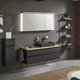 double washbasin cabinet / wall-hung / MDF / melamine