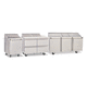 commercial salad prep unit / stainless steel / refrigerated / 2 doors
