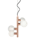 pendant lamp / opalescent glass / contemporary / corded