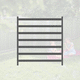 fence with bars / garden / metal / WPC