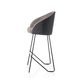 contemporary bar chair / indoor / fabric / metal base