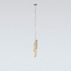 pendant lamp / metal / glass / contemporary