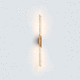 contemporary wall light / indoor / metal / glass