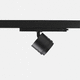LED track light / round / cast aluminum / chrome