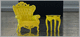 Victorian side table / wooden / rectangular / home