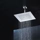ceiling-mounted shower head / square / rain