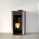 pellet boiler stove / contemporary / metal