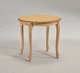 traditional pedestal table / solid wood / round / home