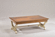 contemporary pedestal table / solid wood / rectangular / home