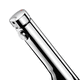 washbasin single tap / countertop / self-closing / chrome-plated brass