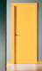 interior door / PVC / swing / without glazing