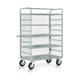 commercial trolley / folding / mesh