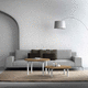 contemporary coffee table / lacquered wood / lacquered glass / ceramic