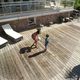 swimming pool movable floor / wooden / stone / composite